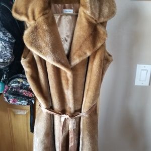 Faux fur vest